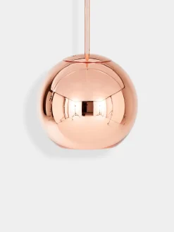 Copper 25cm Round Pendant