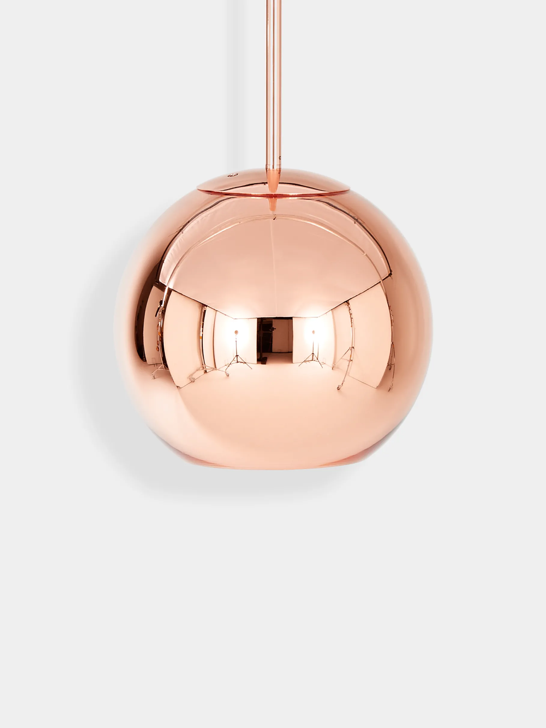 Copper 25cm Round Pendant