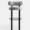Fat Black Steel 75cm Bar Stool
