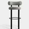 Fat Black Steel 75cm Bar Stool