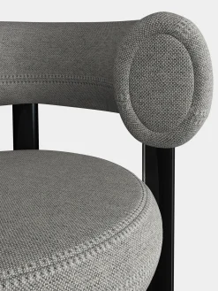 Fat Black Steel 75cm Bar Stool