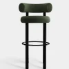 Fat Black Steel 75cm Bar Stool