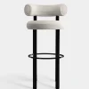 Fat Black Steel 75cm Bar Stool