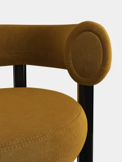 Fat Black Steel 65cm Counter Stool