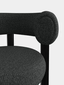 Fat Black Steel 65cm Counter Stool