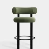 Fat Black Steel 65cm Counter Stool