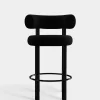 Fat Black Steel 65cm Counter Stool