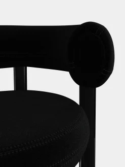 Fat Black Steel 65cm Counter Stool