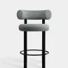 Fat Black Steel 65cm Counter Stool