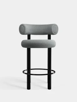 Fat Black Steel 65cm Counter Stool