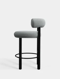Fat Black Steel 65cm Counter Stool