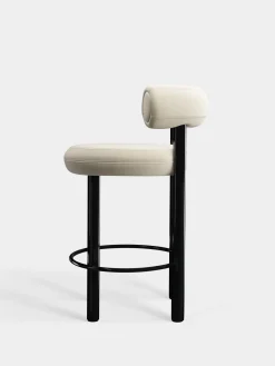 Fat Black Steel 65cm Counter Stool