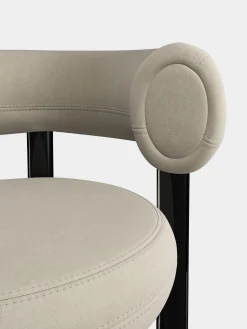 Fat Black Steel 65cm Counter Stool