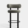 Fat Black Steel 65cm Counter Stool