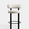 Fat Black Steel 65cm Counter Stool