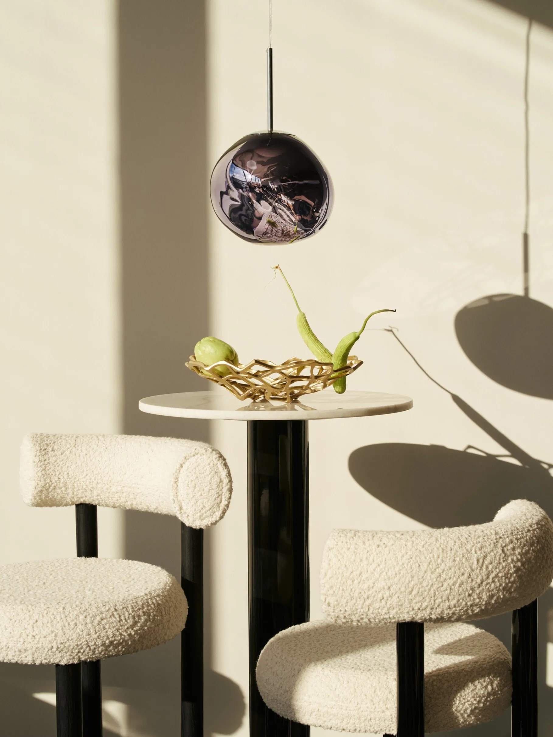 Fat Black Steel 65cm Counter Stool