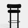 Fat Black Steel 65cm Counter Stool