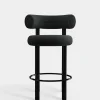 Fat Black Steel 65cm Counter Stool