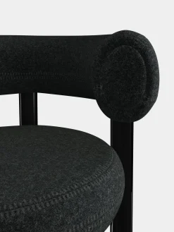 Fat Black Steel 65cm Counter Stool