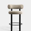 Fat Black Steel 65cm Counter Stool