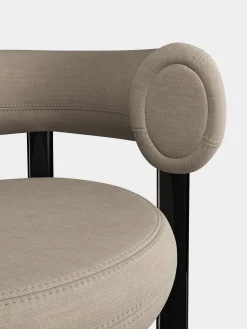 Fat Black Steel 65cm Counter Stool