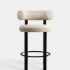Fat Black Steel 65cm Counter Stool