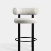 Fat Black Steel 65cm Counter Stool