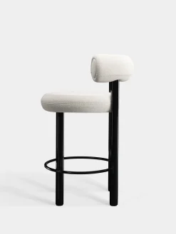 Fat Black Steel 65cm Counter Stool