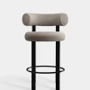 Fat Black Steel 65cm Counter Stool