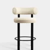 Fat Black Steel 65cm Counter Stool