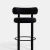 Fat Black Steel 65cm Counter Stool