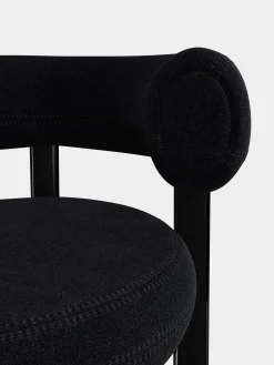 Fat Black Steel 65cm Counter Stool
