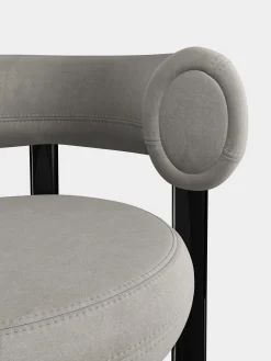 Fat Black Steel 65cm Counter Stool