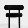 Fat Black Steel Dining Chair