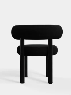 Fat Black Steel Dining Chair