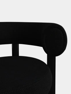Fat Black Steel Dining Chair