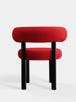 Fat Black Steel Dining Chair