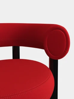 Fat Black Steel Dining Chair