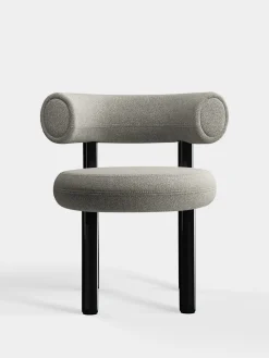 Fat Black Steel Dining Chair