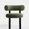 Fat Black Steel Dining Chair