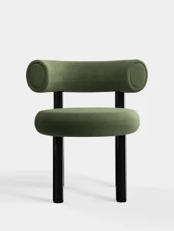 Fat Black Steel Dining Chair