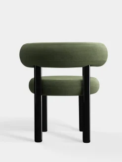 Fat Black Steel Dining Chair