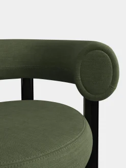 Fat Black Steel Dining Chair