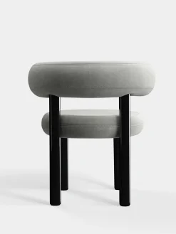 Fat Black Steel Dining Chair