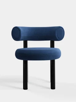 Fat Black Steel Dining Chair