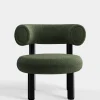 Fat Black Steel Lounge Chair