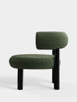 Fat Black Steel Lounge Chair