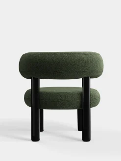 Fat Black Steel Lounge Chair