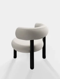 Fat Black Steel Lounge Chair