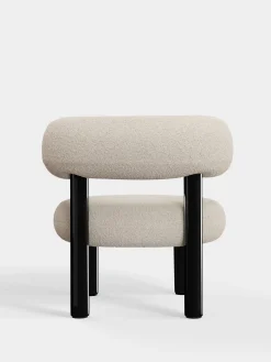 Fat Black Steel Lounge Chair